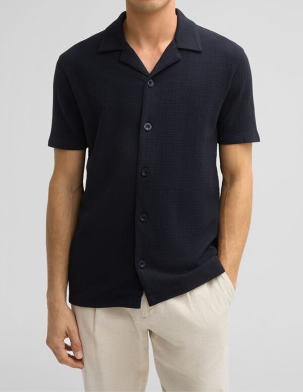 chemise en jersey filip navy